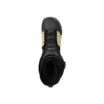 Ride Lasso Pro Snowboard Boot 2025 - Black snowboard boot with tan accents and black laces.