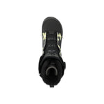 Ride Lasso Snowboard Boot 2025 - Black snowboard boots with a reflective silver logo on the side and black laces.