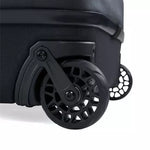 Ride Luggage Roller Snowboard Bag 2025 - Black roller bag with a snowboard graphic on the side and black wheels.