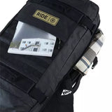 Ride Luggage Roller Snowboard Bag 2025 - Black bag with a white logo on the front and a handle at the top.