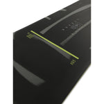 Ride Manic Snowboard 2025 - Black snowboard with a green stripe down the middle.