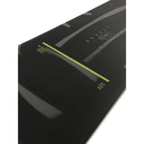 Ride Manic Snowboard 2025 - Black snowboard with a green stripe down the middle.