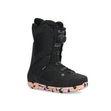 Ride Women's Sage Snowboard Boot 2025 - Black snowboard boot with a white logo on the side and black laces.