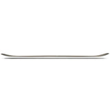 Ride Shadowban Snowboard 2025 - A sleek, black snowboard with a subtle white stripe on its top side.