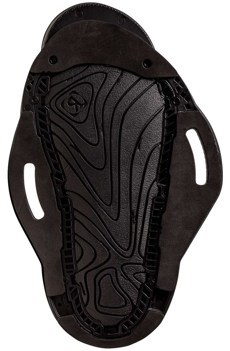 Ronix Anthem BOA Wake Boot 2024 - Black boots with a textured pattern on the toe and heel, featuring a BOA closure system.