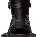 Ronix Anthem BOA Wake Boot 2024 - Black wake boot with a blue logo on top and black laces.