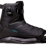 Ronix Anthem BOA Wake Boot 2024 - Black boots with a circular black BOA logo on top.