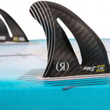 Ronix Flyweight Pro DNA Wakesurf Board 2024 - A black wakesurf board with a white logo on its side, featuring a sleek design and subtle branding.