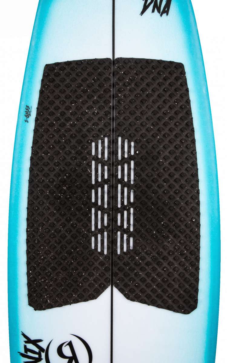 Ronix Flyweight Pro DNA Wakesurf Board 2024 - A wakesurf board with a sleek, modern design and a subtle gradient effect on its surface.