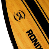 Ronix Koal Classic Fish Wakesurf Board 2024 - A light brown board with a darker brown stripe down the middle and black fins.