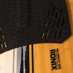 Ronix Koal Classic Fish Wakesurf Board 2024 - A light-colored wood grain board with a black logo on the top left side.