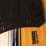 Ronix Koal Classic Fish Wakesurf Board 2024 - A light-colored wood grain board with a black logo on the top left side.