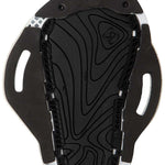 Ronix Ladies Halo Wake Boot 2024 - Black boots with white accents, featuring a strap and buckle closure on top.