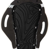 Ronix Ladies Halo Wake Boot 2024 - Black boots with white accents, featuring a strap and buckle closure on top.