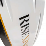 Ronix Ladies Rise Wakeboard 2024 - White wakeboard with a black logo and binding mounts on top.