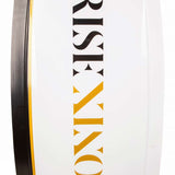 Ronix Ladies Rise Wakeboard 2024 - White wakeboard with a black and yellow logo on top.