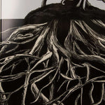 Ronix Supreme Wakeboard 2024 - A black wakeboard with a white logo and text on its top side.