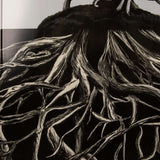 Ronix Supreme Wakeboard 2024 - A black wakeboard with a white logo and text on its top side.