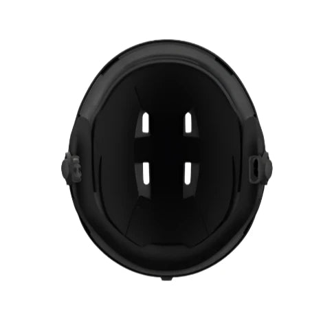 Anon Raider 3 Round Fit Helmet 2025 - Matte black helmet with a rounded shape and two small vents on top.
