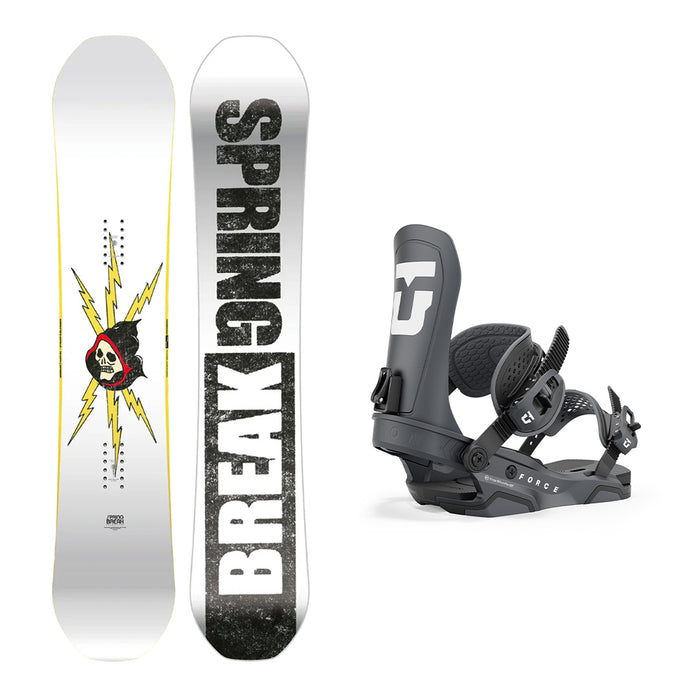 CAPiTA Spring Break Resort Twin Snowboard with Men's Union Force Snowboard Bindings 2025