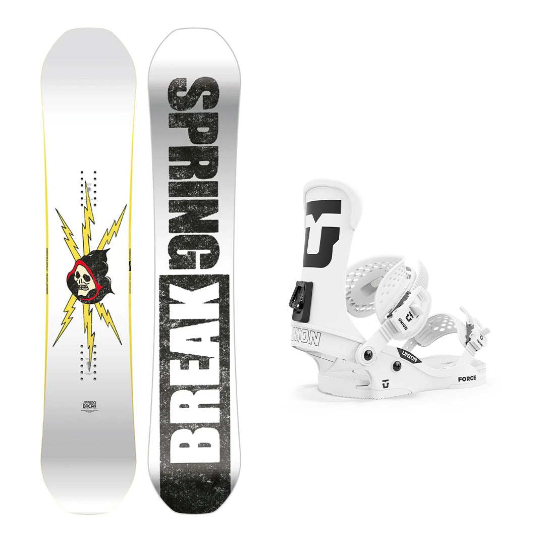 CAPiTA Spring Break Resort Twin Snowboard with Union Men's Force Class