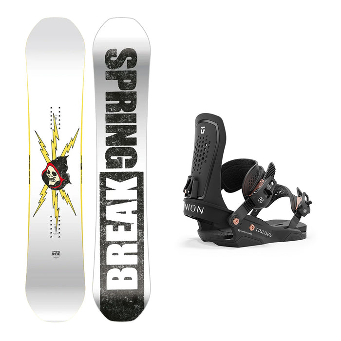 CAPiTA Spring Break Resort Twin Snowboard with Union Women's Trilogy Snowboard Binding 2025