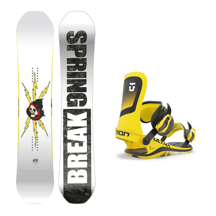 CAPiTA Spring Break Resort Twin Snowboard with Union Men's Ultra Snowboard Bindings 2025