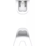 V-SHAPE V2 / SLR PRO 10 2022 - White bindings with silver hardware and a textured plastic base.