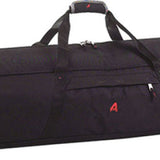 Athlon Multi-Use Wheeled Ski / Snowboard Bag 2023 - A black wheeled bag with a handle and wheels, featuring a zippered top and two smaller pockets on either side.