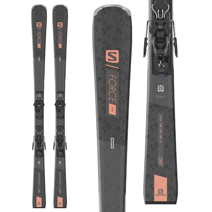 Salomon Women's Force 5 System Skis with M10 Ski Bindings 2021