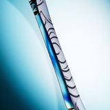 Salomon QST 100 Skis 2026 - White skis with black abstract design and blue accents on tips.
