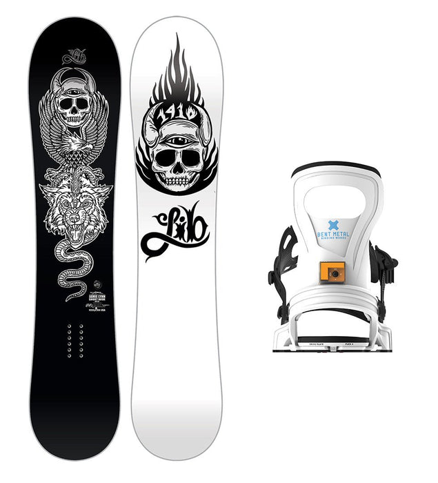 Lib Tech Jamie Lynn Short Wide Snowboard with Women's Bent Metal Beam Snowboard Binding 2025