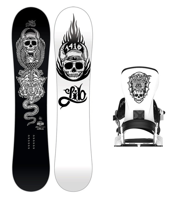 Lib Tech Jamie Lynn Short Wide Snowboard with Men's Bent Metal Transfer Snowboard Binding 2025