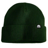 Autumn Simple Beanie 2025 - A dark green beanie with a small white logo on the front.