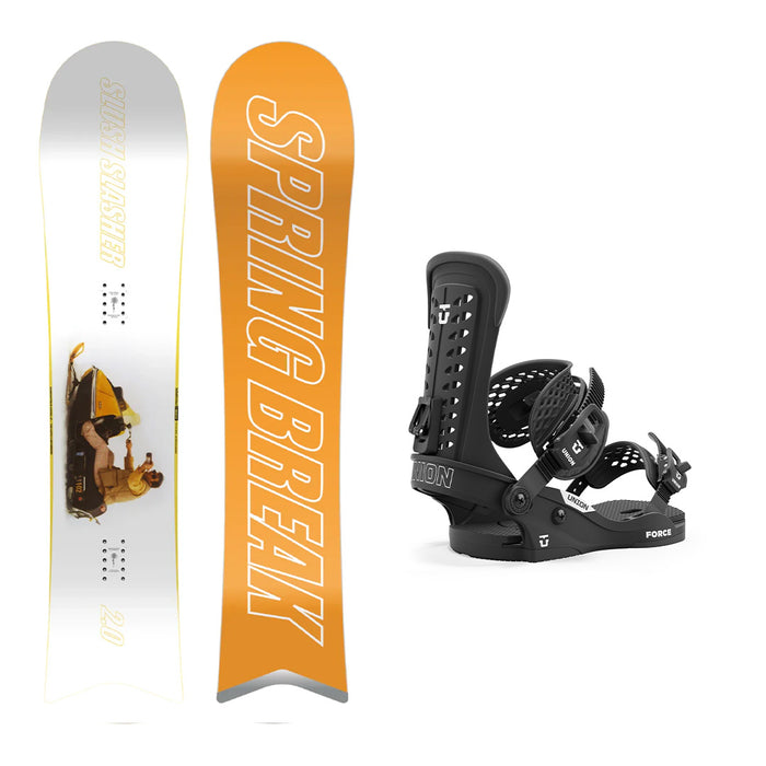 CAPiTA Spring Break Slush Slasher 2.0 Snowboard with Men's Union Force Classic Snowboard Bindings 2025