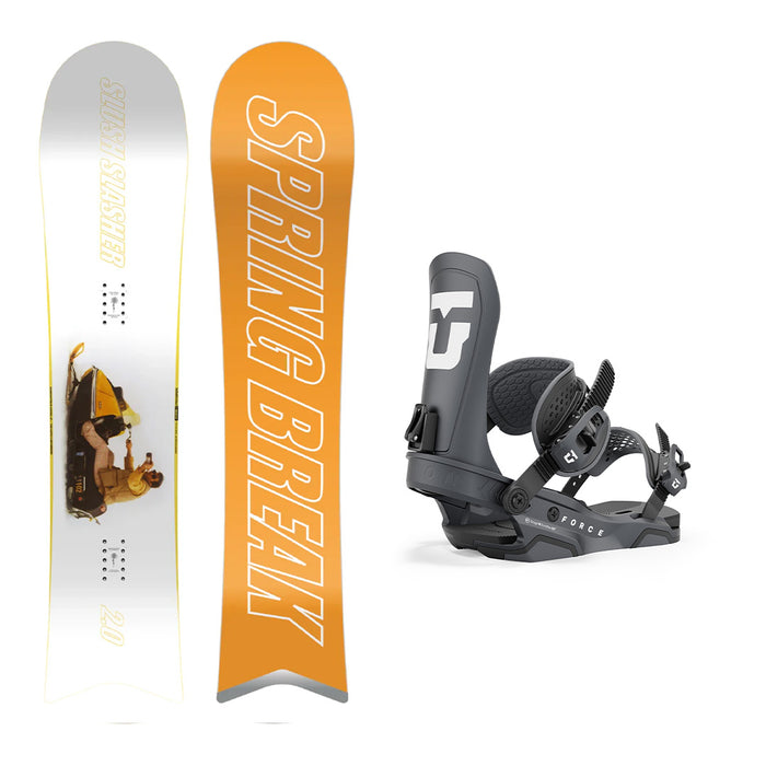 CAPiTA Spring Break Slush Slasher 2.0 Snowboard with Men's Union Force Snowboard Bindings 2025