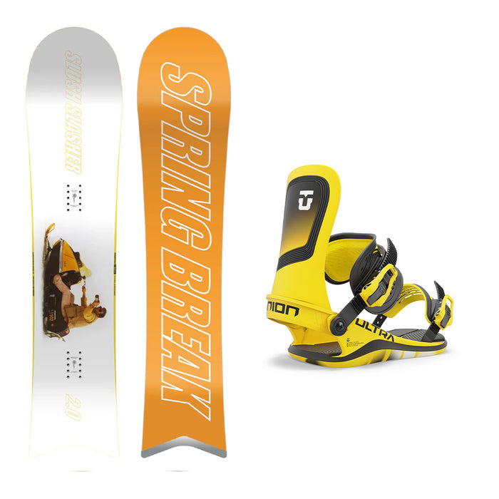 CAPiTA Spring Break Slush Slasher 2.0 Snowboard with Men's Union Ultra Snowboard Bindings 2025