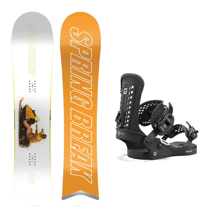 CAPiTA Spring Break Slush Slasher 2.0 Snowboard with Union Women's Trilogy Classic Snowboard Bindings 2025