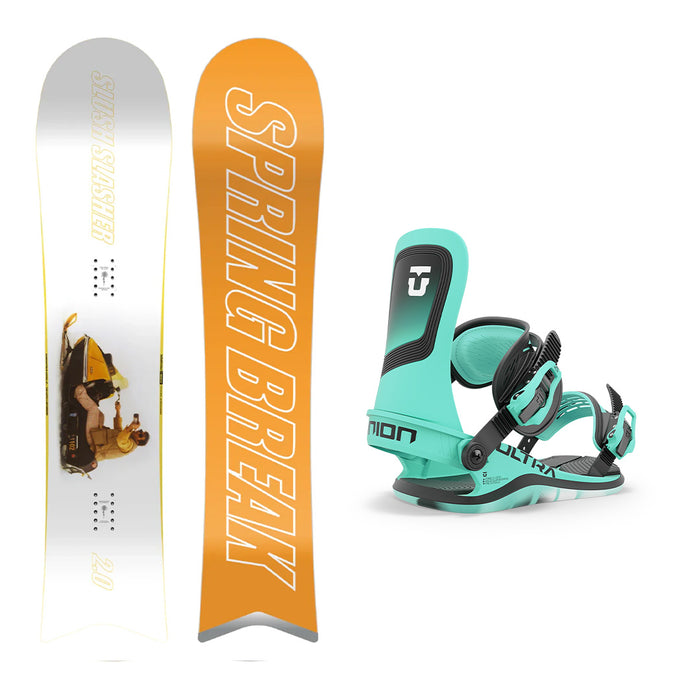 CAPiTA Spring Break Slush Slasher 2.0 Snowboard with Union Women's Ultra Snowboard Binding 2025