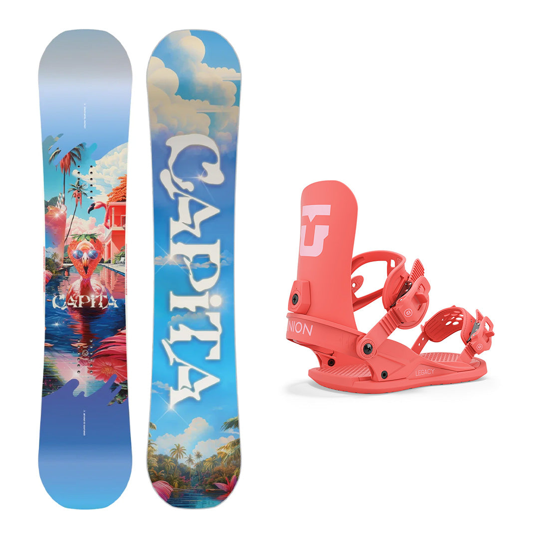 CAPiTA Women's Space Metal Fantasy Snowboard with Union Women's Legacy