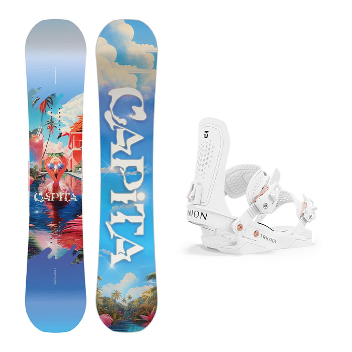 CAPiTA Women's Space Metal Fantasy Snowboard with Union Women's Trilogy Snowboard Binding 2025