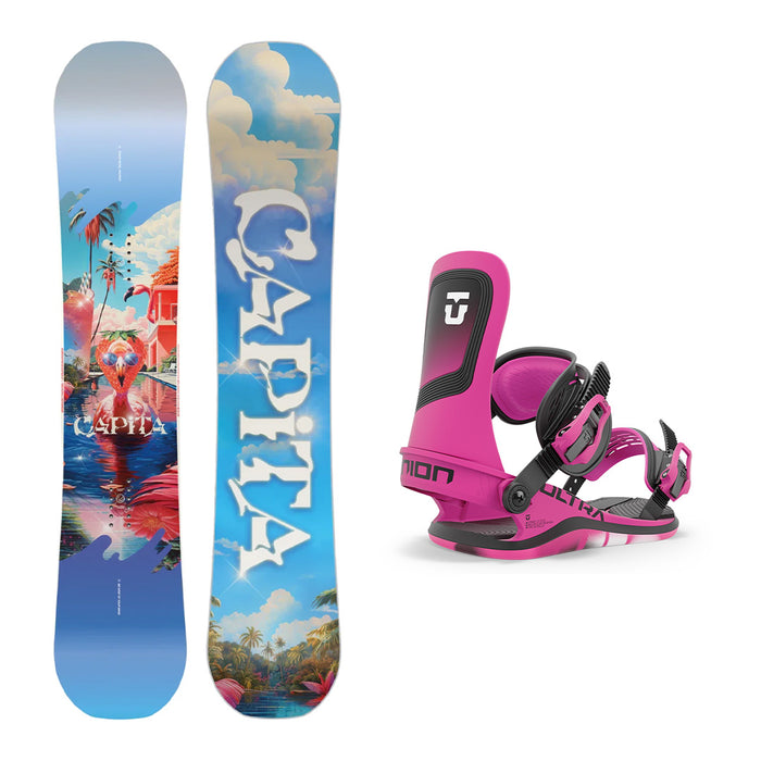 CAPiTA Women's Space Metal Fantasy Snowboard with Union Women's Ultra Snowboard Binding 2025