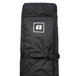 Armada Stibbs 4 Pair Ski Roller Bag - Black bag with white logo and black wheels.