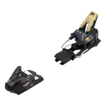 Atomic Strive 14 Ski Bindings - Black bindings with gold accents and a black plastic base plate.