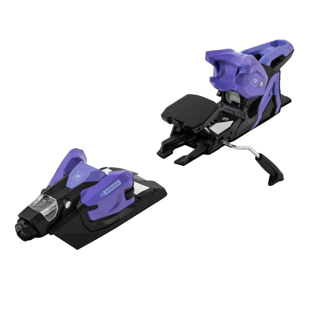 Armada Strive 14 Ski Binding - A purple ski binding with a black base and silver screws.