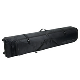 Nitro Tracker Wheelie Snowboard Bag - Black snowboard bag with a wheelie feature and two zippered compartments.