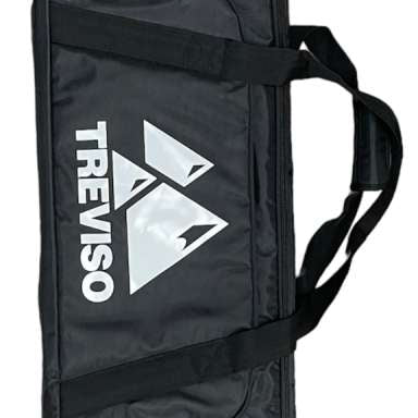 Treviso Snowboard Sleeve 2024 - Black snowboard sleeve with white logo on front and zipper closure.