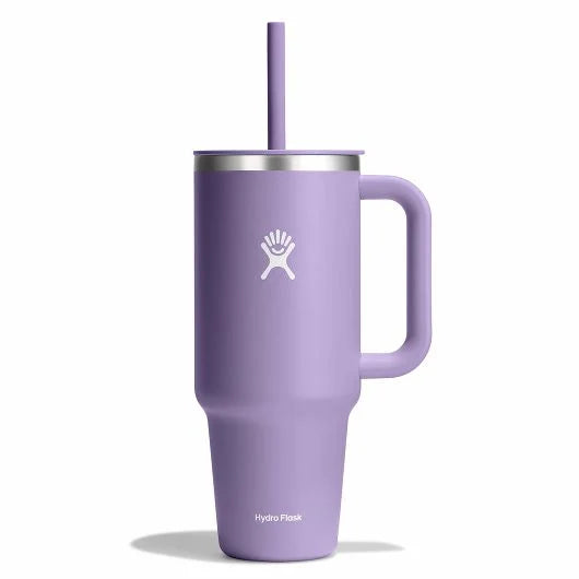 Hydro Flask 40oz All Around Travel Tumbler - A large, insulated tumbler with a wide mouth and a straw lid.