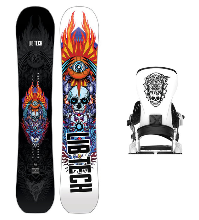 Lib Tech Terrain Wrecker Snowboard with Bent Metal Transfer Snowboard Binding 2025