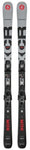 Blizzard XCR 77 System Skis With TLT 10 Ski Bindings 2026 - White skis with black bindings and red lettering.